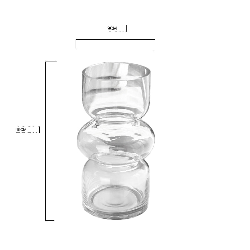LIVETAI Athos Elegant Transparent Flowerpot Small Vase from LIVETAI