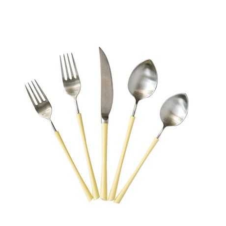 MOMO'S TALK Elowen Elegant Stainless Steel Dinnerware Set from MOMO'S TALK