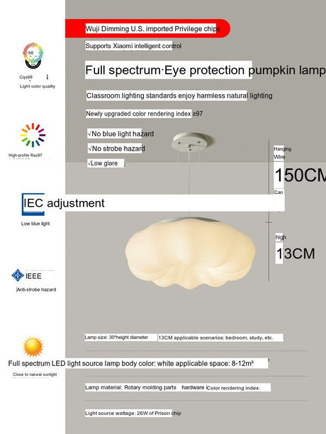 YDZM Mariposa Enchanted Pumpkin Lantern Creative Ceiling Light from YDZM