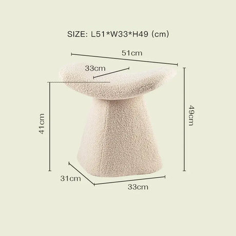 LAZYSPACE Lily Makeup Stool from LAZYSPACE