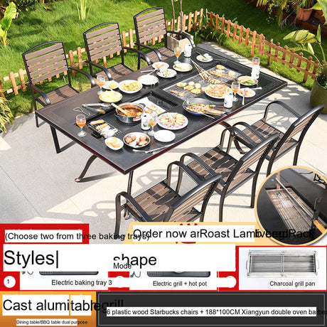 MOJIA Vesper Family-Size Electric BBQ & Hot Pot Table for Shared Dining from MOJIA