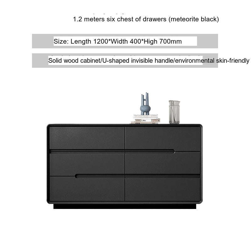 LINYUE Alaric Italian Solid Wood Eight-Drawer Storage Cabinet from LINYUE