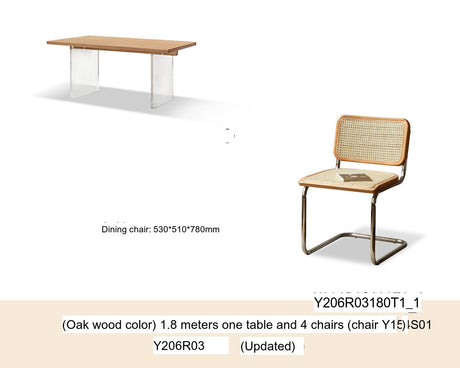 GENJI Haruto Elegant Cherrywood Dining Table from GENJI