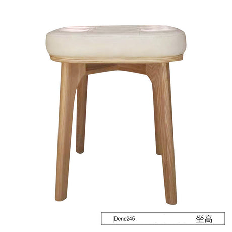 NIYE Elysia Chic Natural Wood Footstool from NIYE