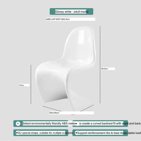 ABOUT WHITE Jintae Minimalist Transparent Dining Chair from ABOUT WHITE