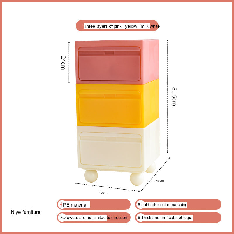 NIYE Calypso Minimalist Nordic Bedroom Storage Side Cabinet from NIYE