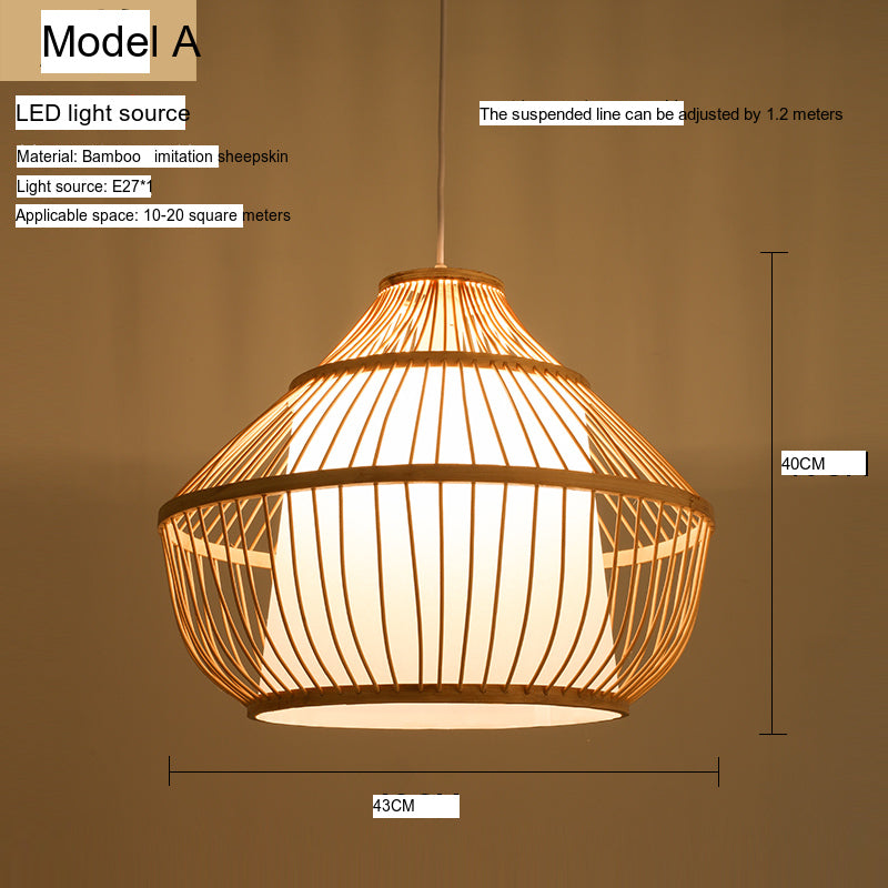 BOJI Amaterasu Elegant Bamboo Balcony Lamp from BOJI