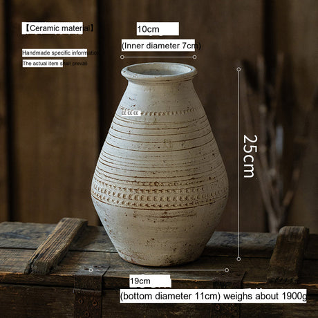 JUHAN Isolde Rustic Floral Arrangement Pottery Vase from JUHAN
