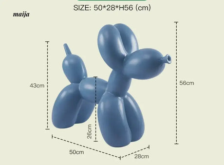 LAZYSPACE Violet Balloon Dog Stool from LAZYSPACE