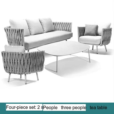 RATTAN SPACE Alhambra Waterproof Nordic Garden Chair Set from RATTAN SPACE