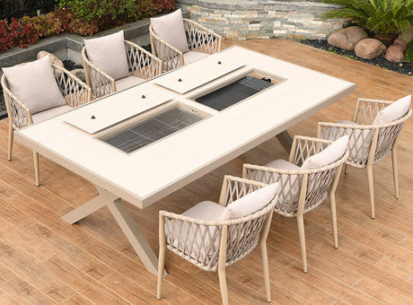 MOJIA Callista Aluminum Outdoor Lounge Chair for Modern Villas from MOJIA