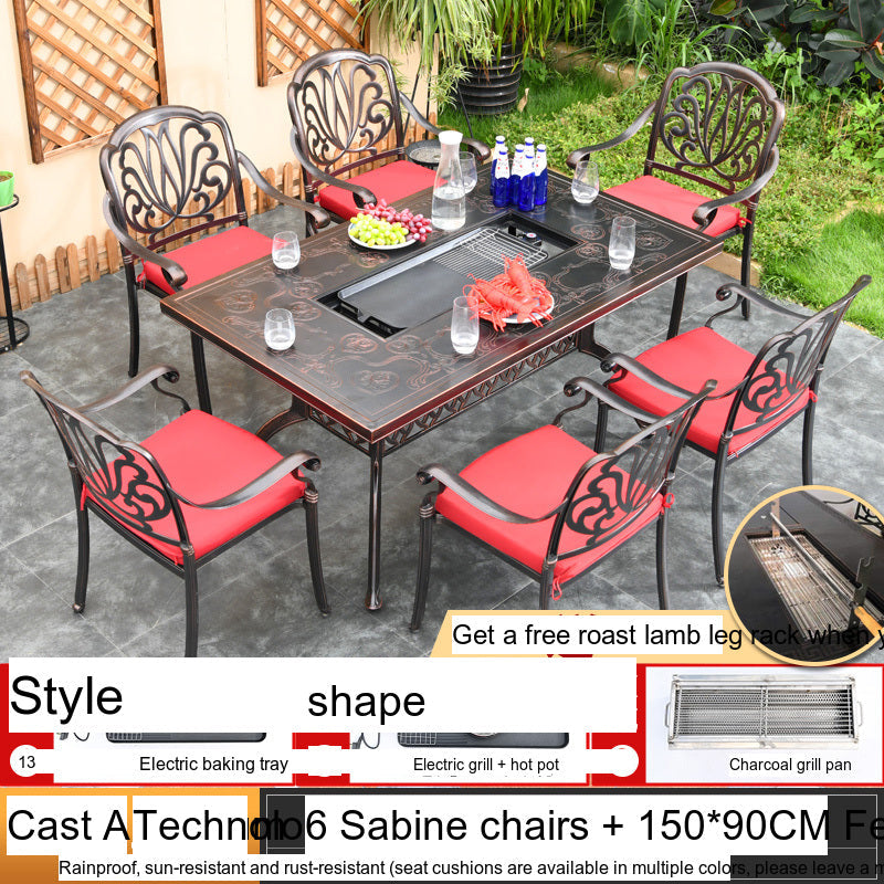 MOJIA Theron Multi-Functional Electric BBQ Table for Stylish Outdoors from MOJIA
