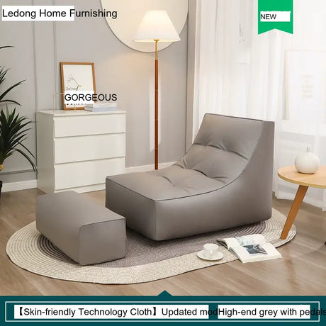LEDONG Haruka Plush Adjustable Recliner Bean Bag Sofa from LEDONG