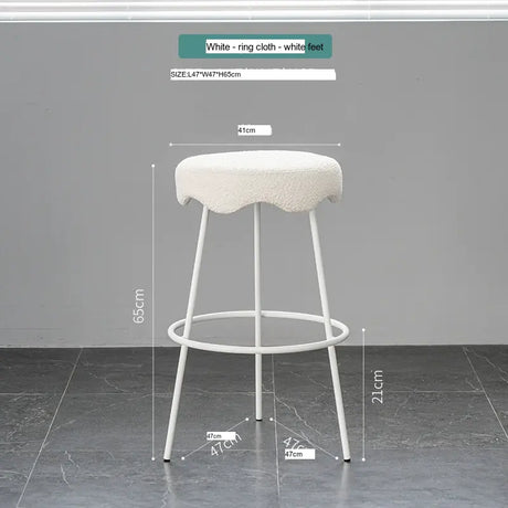 ABOUT WHITE Marcellus Elegant Luxury Bar Stool from ABOUT WHITE