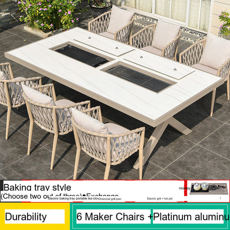 MOJIA Callista Aluminum Outdoor Lounge Chair for Modern Villas from MOJIA