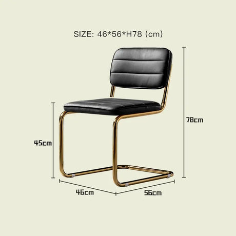LAZYSPACE Olivia Light Luxury Leather Chair from LAZYSPACE