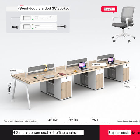 MUTINI Cortland Simple Modern Office Screen Desk Set from MUTINI