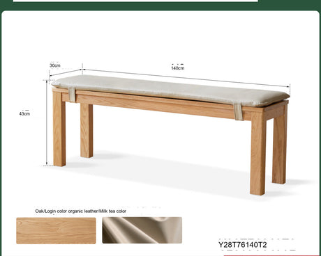 GENJI Hiroshi Minimalist Solid Wood Bench from GENJI