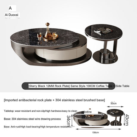 Seaton Lazy Susan Dining Table from MODENG