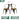 WEIMEI Langley Rustic Compact Square Dining Set from WEIMEI