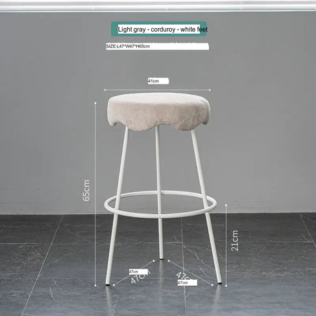ABOUT WHITE Marcellus Elegant Luxury Bar Stool from ABOUT WHITE