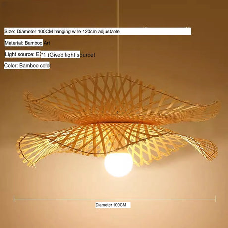 BOJI Santiago Elegant Bamboo Ceiling Lamp Living Room Light from BOJI