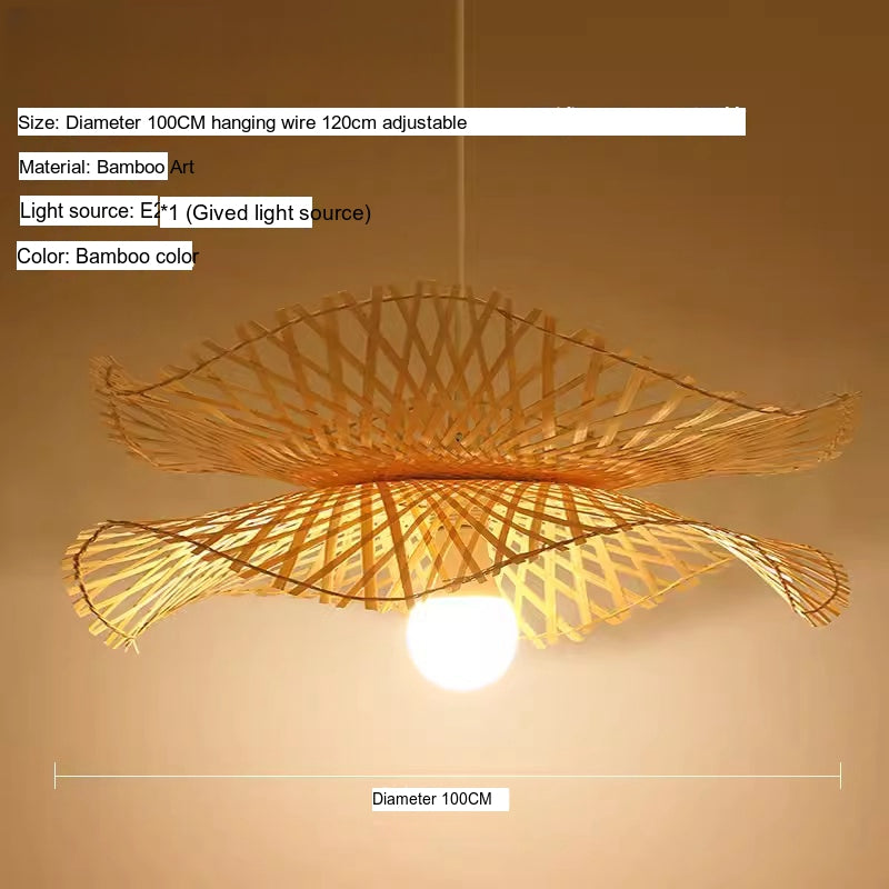 BOJI Santiago Elegant Bamboo Ceiling Lamp Living Room Light from BOJI