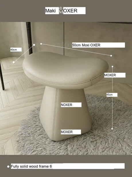 MOXER Isola Chic Leather Dressing Stool from MOXER
