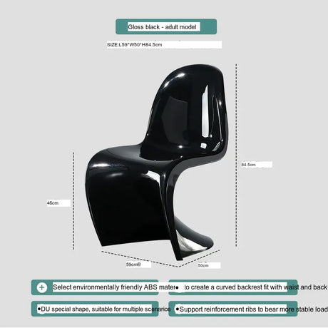 ABOUT WHITE Jintae Minimalist Transparent Dining Chair from ABOUT WHITE