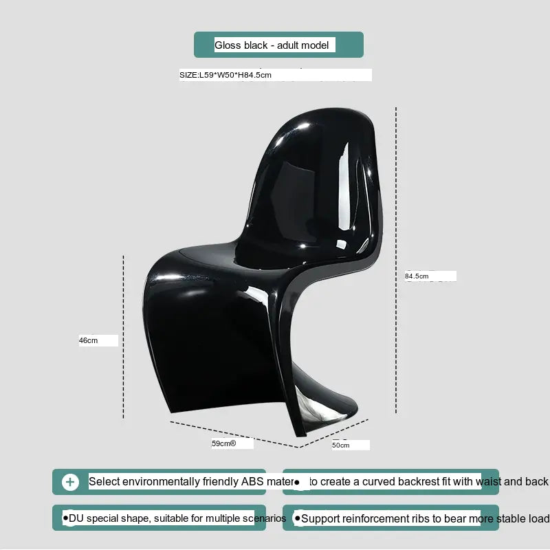 ABOUT WHITE Jintae Minimalist Transparent Dining Chair from ABOUT WHITE