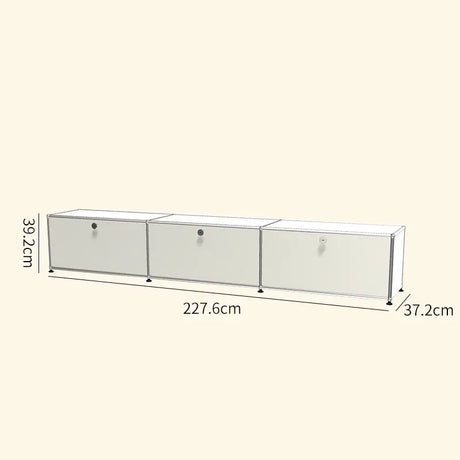 LAIMO Beatrice Retro Modular Stainless Steel Living Room Cabinet from LAIMO