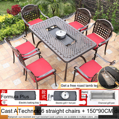 MOJIA Theron Multi-Functional Electric BBQ Table for Stylish Outdoors from MOJIA