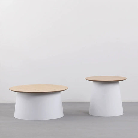 ABOUT WHITE Yule Coastal Minimalist Side Table from ABOUT WHITE