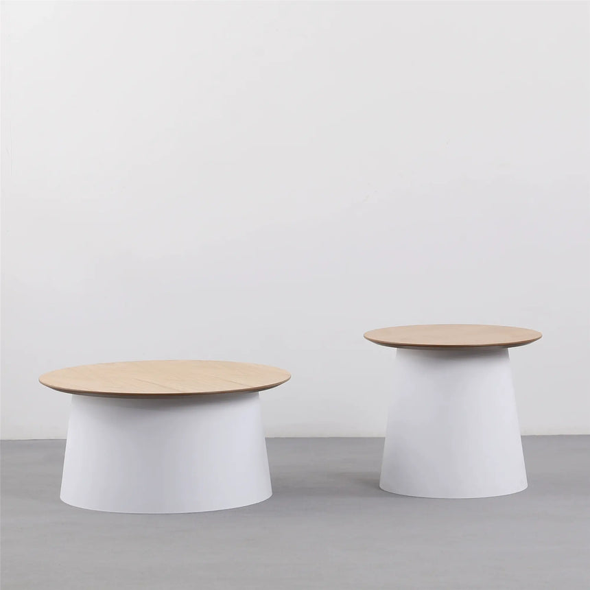 ABOUT WHITE Yule Coastal Minimalist Side Table from ABOUT WHITE