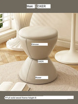 MOXER Elowen Elegant Solid Wood Rotating Dressing Stool from MOXER