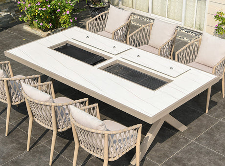 MOJIA Callista Aluminum Outdoor Lounge Chair for Modern Villas from MOJIA
