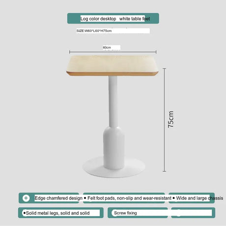 ABOUT WHITE Orenji Elegant Solid Wood Round Dining Table from ABOUT WHITE