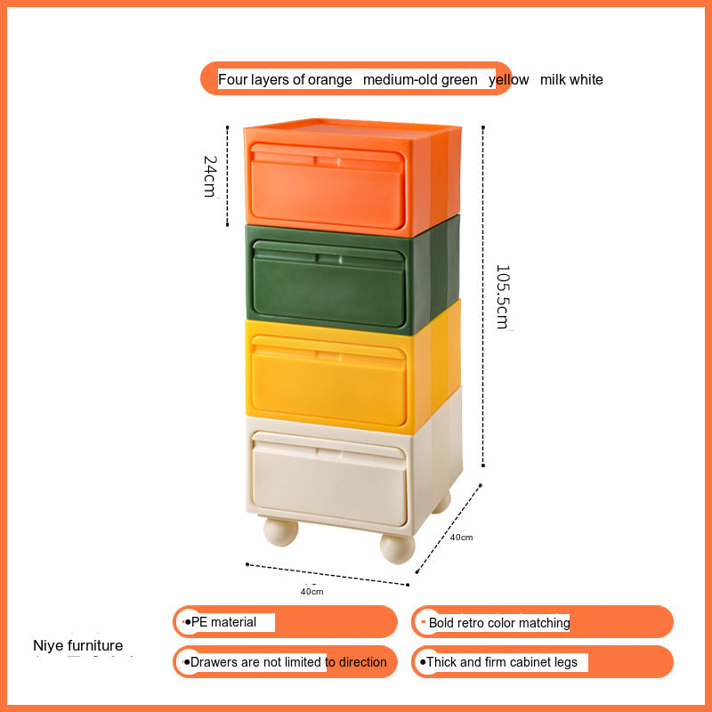 NIYE Calypso Minimalist Nordic Bedroom Storage Side Cabinet from NIYE