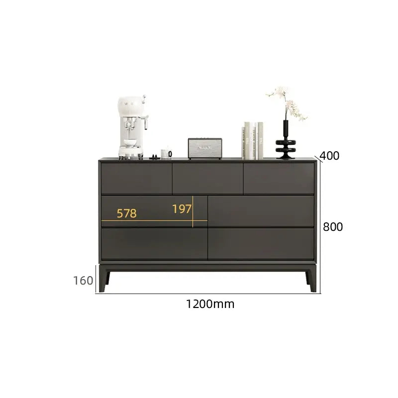 LINYUE Silas Italian Minimalist Eight-Drawer Storage Unit from LINYUE