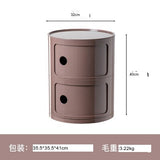 NIYE Aveline Minimalist Round Storage Side Table from NIYE