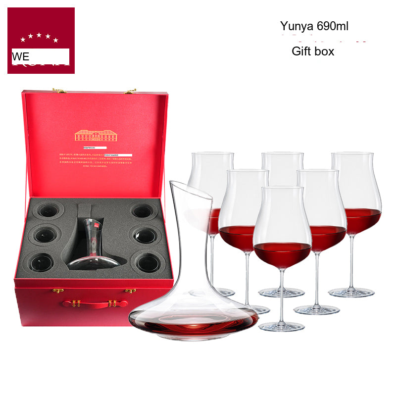 RONA Czech Burgundy Red Wine Glass from RONA