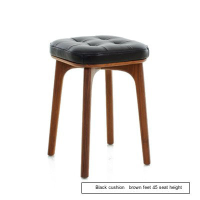 NIYE Elysia Chic Natural Wood Footstool from NIYE