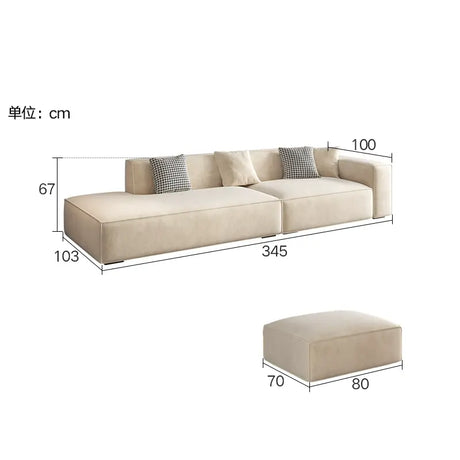 LATE AUTUMN Modern Scandinavian Minimalist Cream Sofa from LATE AUTUMN