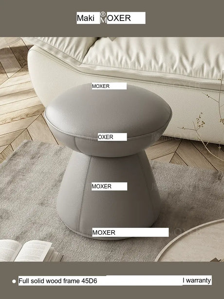 MOXER Elowen Premium Swivel Solid Wood Makeup Stool from MOXER