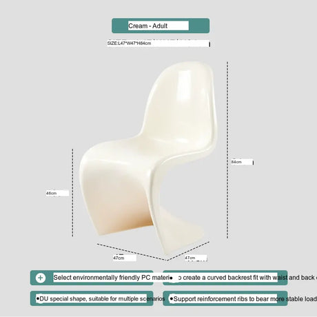 ABOUT WHITE Jintae Minimalist Transparent Dining Chair from ABOUT WHITE