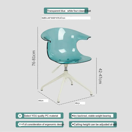 ABOUT WHITE Kiyoshi Elegant Adjustable Computer Chair from ABOUT WHITE