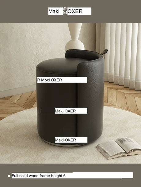 MOXER Nishikawa Elegant Luxury Swivel Makeup Chair from MOXER