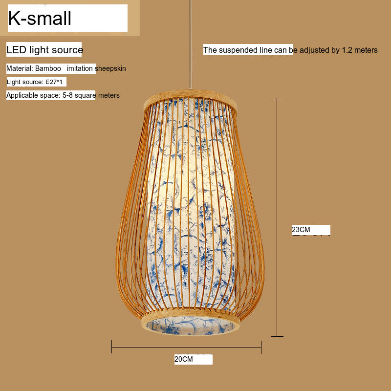 BOJI Amaterasu Elegant Bamboo Balcony Lamp from BOJI