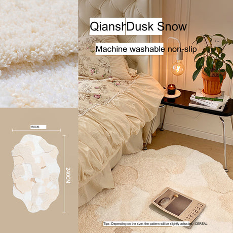 KENZAKI Sakura Snow Washable Rug from KENZAKI