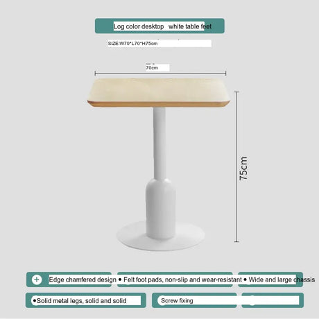 ABOUT WHITE Orenji Elegant Solid Wood Round Dining Table from ABOUT WHITE